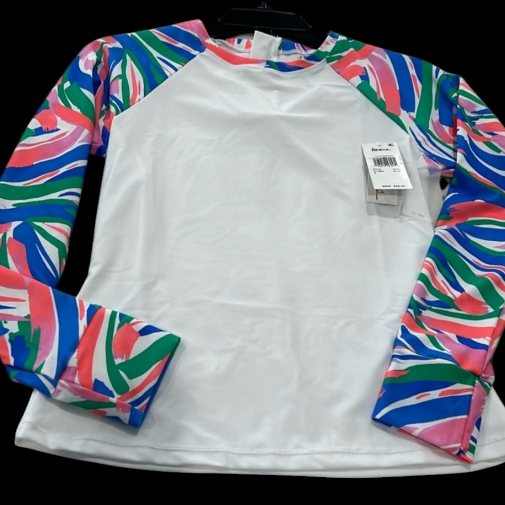 Raisins Swim Wear Co. White  Long Sleeve Size Medium